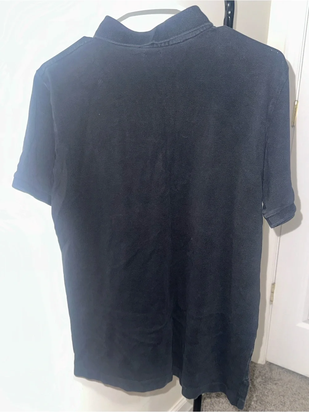 Ralph Lauren Black Polo Shirt with White Pony - Classic Fit